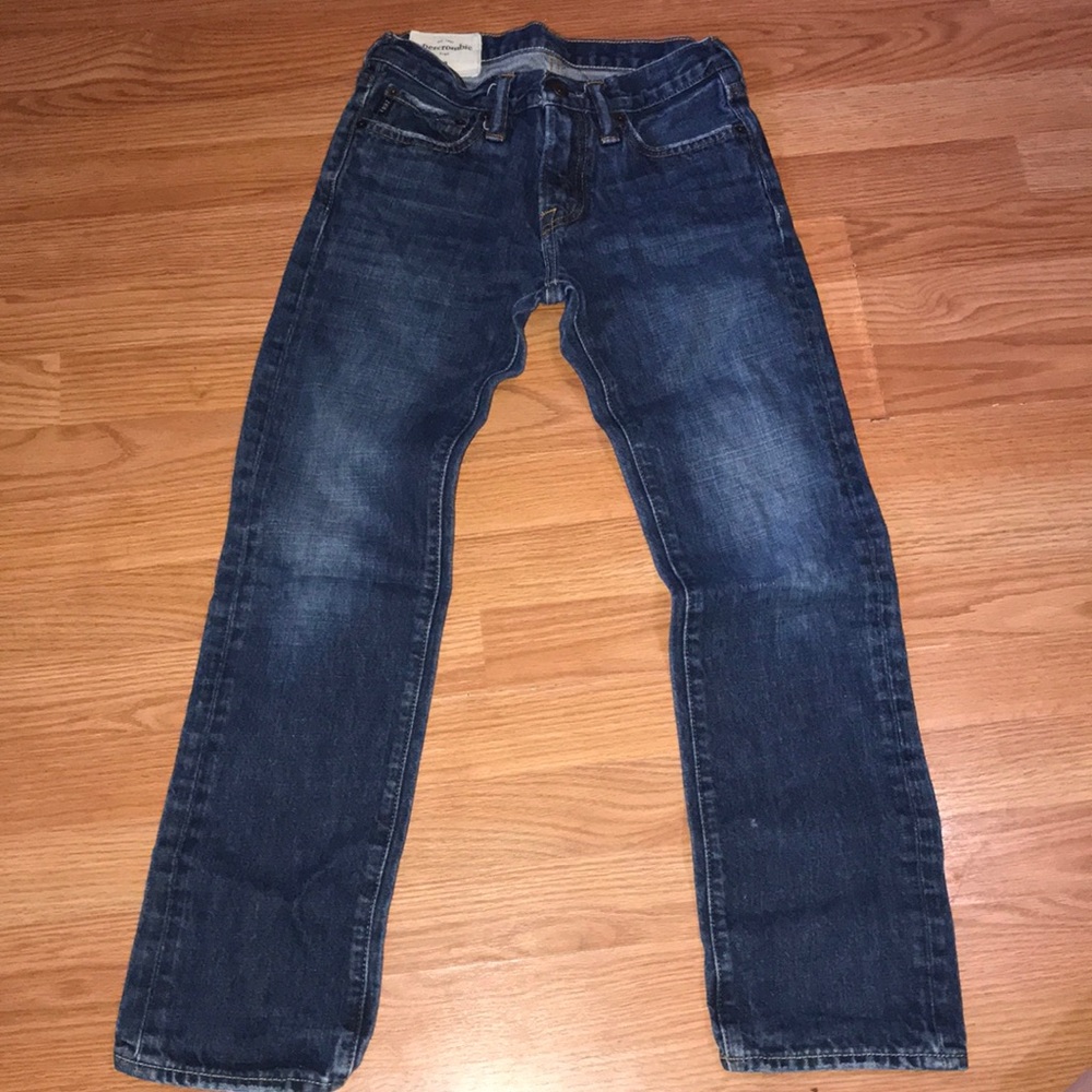 Dark washed denim